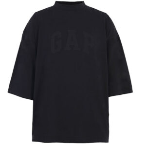 YEEZY X Gap X Balenciaga Dove 3 4 рукав футболка унисекс черная, чёрный