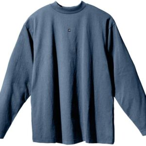 YEEZY X Gap X Balenciaga Логотип Длинный рукав Т-рубашка Темно-синий, синий
