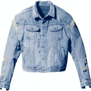 YEEZY X Gap X Balenciaga Джинсовая куртка унисекс синего цвета, синий