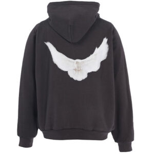 YEEZY X Gap X Balenciaga Dove Shrunken Hoodie Sweatshirt Fall, чёрный