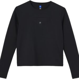 YEEZY X Gap X Balenciaga рубашка с длинным рукавом из второй кожи черная, чёрный