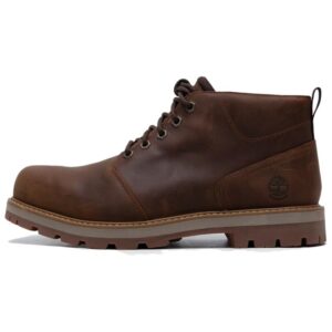 Timberland Anti Slip Wear Resistant Mid Top Trekking Shoes Men S Rusty, красный